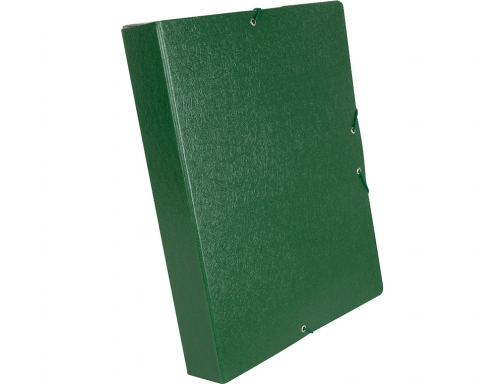 Carpeta proyectos Liderpapel folio lomo 50mm carton gofrado verde 37343, imagen 4 mini