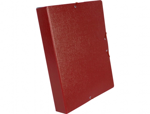 Carpeta proyectos Liderpapel folio lomo 50mm carton gofrado roja 37344 , rojo, imagen 4 mini