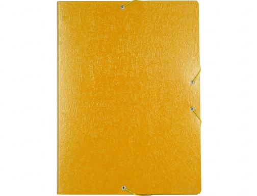 Carpeta proyectos Liderpapel folio lomo 30mm carton gofrado amarilla 37346 , amarillo, imagen 2 mini