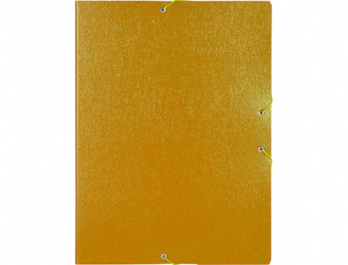 Carpeta proyectos Liderpapel folio lomo 50mm carton gofrado amarilla 37347 , amarillo, imagen 2 mini