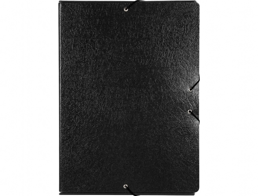 Carpeta proyectos Liderpapel folio lomo 70mm carton gofrado negra 37348 , negro, imagen 2 mini