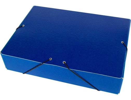 Carpeta proyectos Liderpapel folio lomo 70mm carton gofrado azul 37349, imagen 3 mini