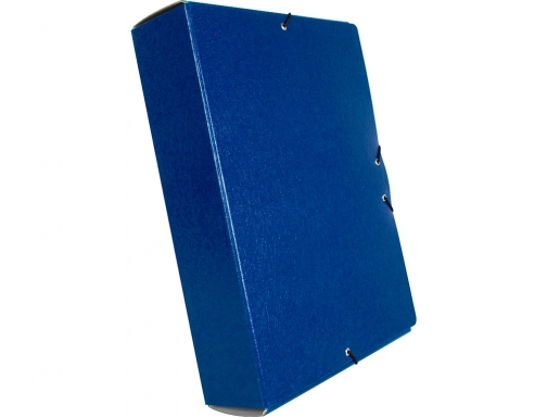 Carpeta proyectos Liderpapel folio lomo 70mm carton gofrado azul 37349, imagen 4 mini