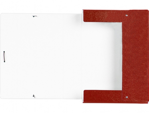 Carpeta proyectos Liderpapel folio lomo 70mm carton gofrado roja 37351 , rojo, imagen 5 mini