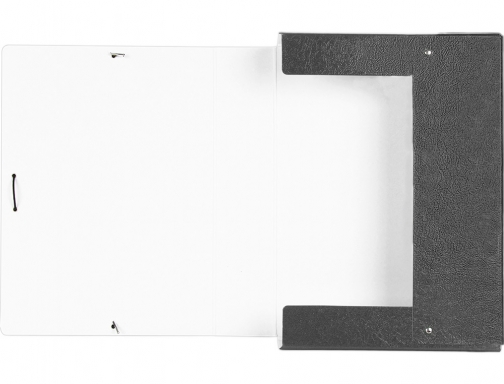 Carpeta proyectos Liderpapel folio lomo 70mm carton gofrado gris 37352, imagen 5 mini