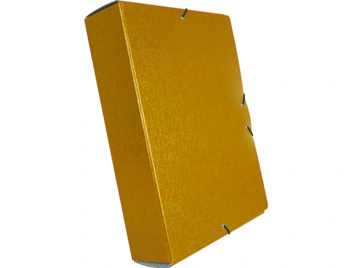 Carpeta proyectos Liderpapel folio lomo 70mm carton gofrado amarilla 37353 , amarillo, imagen 4 mini