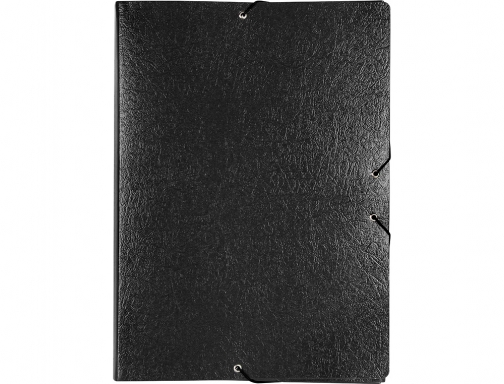 Carpeta proyectos Liderpapel folio lomo 90mm carton gofrado negra 37354 , negro, imagen 2 mini