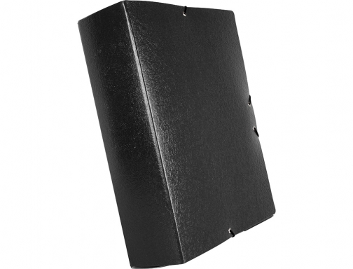 Carpeta proyectos Liderpapel folio lomo 90mm carton gofrado negra 37354 , negro, imagen 4 mini