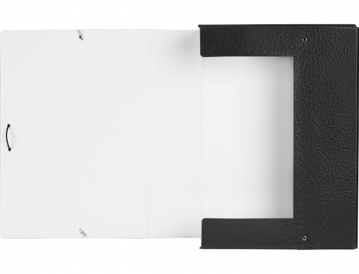 Carpeta proyectos Liderpapel folio lomo 90mm carton gofrado negra 37354 , negro, imagen 5 mini