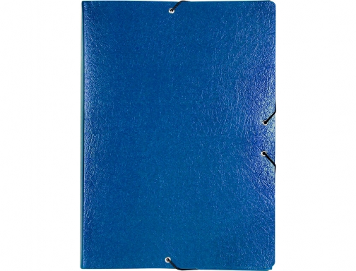 Carpeta proyectos Liderpapel folio lomo 90mm carton gofrado azul 37355, imagen 2 mini