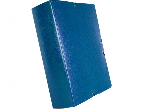 Carpeta proyectos Liderpapel folio lomo 90mm carton gofrado azul 37355, imagen 4 mini