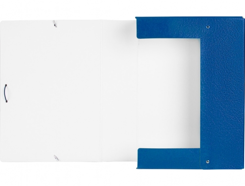Carpeta proyectos Liderpapel folio lomo 90mm carton gofrado azul 37355, imagen 5 mini
