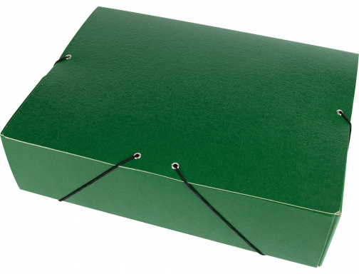 Carpeta proyectos Liderpapel folio lomo 90mm carton gofrado verde 37356, imagen 3 mini