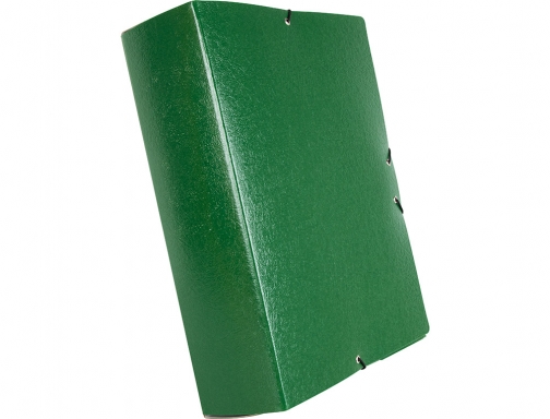 Carpeta proyectos Liderpapel folio lomo 90mm carton gofrado verde 37356, imagen 4 mini