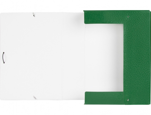 Carpeta proyectos Liderpapel folio lomo 90mm carton gofrado verde 37356, imagen 5 mini