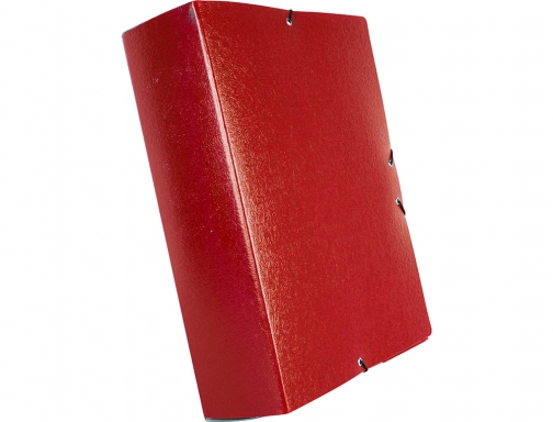 Carpeta proyectos Liderpapel folio lomo 90mm carton gofrado roja 37357 , rojo, imagen 4 mini