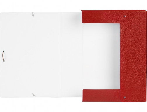 Carpeta proyectos Liderpapel folio lomo 90mm carton gofrado roja 37357 , rojo, imagen 5 mini