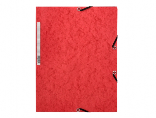 Carpeta Q-connect gomas KF02165 carton simil-prespan solapas 320x243 mm roja , rojo, imagen 3 mini