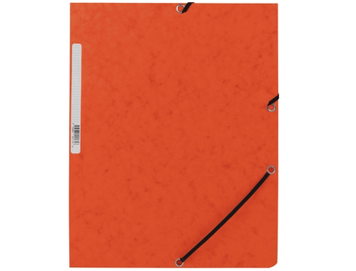 Carpeta Q-connect gomas KF02170 carton simil-prespan solapas 320x243 mm naranja, imagen 2 mini