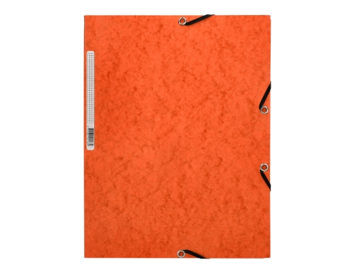 Carpeta Q-connect gomas KF02170 carton simil-prespan solapas 320x243 mm naranja, imagen 3 mini