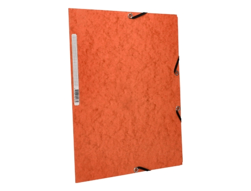 Carpeta Q-connect gomas KF02170 carton simil-prespan solapas 320x243 mm naranja, imagen 5 mini