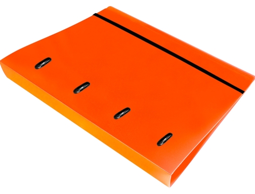 Carpeta con recambio Liderpapel A4 cuadro 5mm 100 hojas 80g polipropileno 4 160030 , naranja fluor, imagen 4 mini