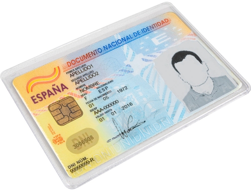 Funda portadocumento Q-connect dni 130 micras pvc transparente con uero 86x54 mm KF11282, imagen 4 mini