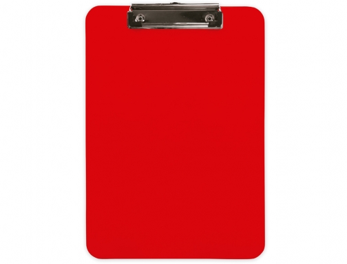Portanotas Q-connect plastico Din A4 rojo 2,5mm KF11244, imagen 2 mini