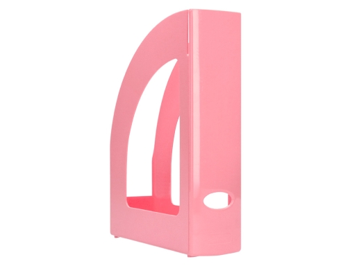 Revistero plastico Q-connect color rosa pastel 320x250x80 mm KF17168, imagen 5 mini