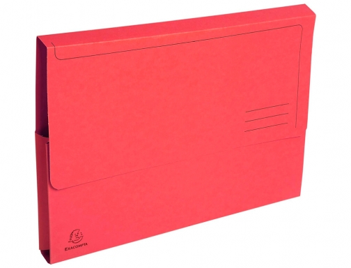 Subcarpeta cartulina con bolsa Exacompta Din A4 rojo 290 gr 47675E, imagen 2 mini