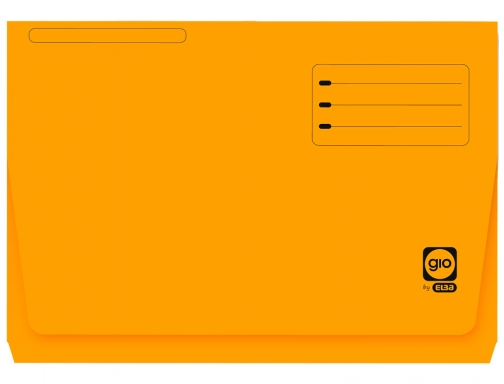 Subcarpeta cartulina Gio folio pocket naranja con bolsa y solapa 320g m2 400040683, imagen 2 mini
