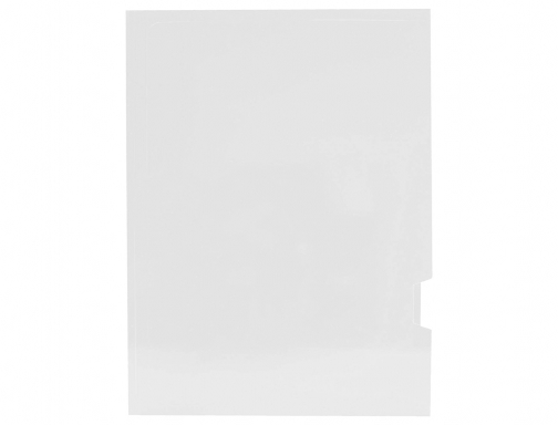 Subcarpeta cartulina Gio plastificada presentacion 2 solapas Din A4 blanco 275g m2 400042267, imagen 2 mini