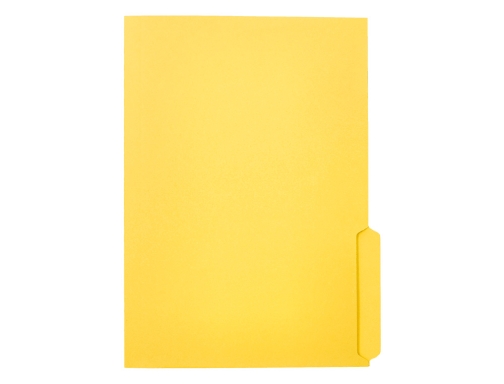 Subcarpeta cartulina Liderpapel folio pestaa inferior 240g m2 color amarillo 167196, imagen 4 mini