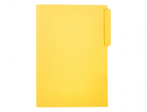 Subcarpeta cartulina Liderpapel folio pestaa superior 240g m2 color amarillo 167197, imagen 4 mini