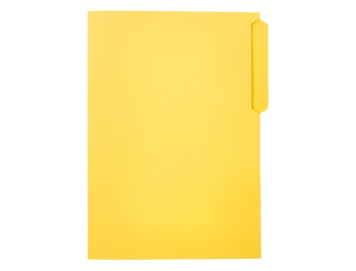 Subcarpeta cartulina Liderpapel folio pestaa superior 240g m2 color amarillo 167197, imagen 4 mini