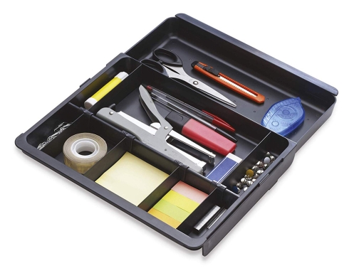 Bandeja organizadora Exacompta drawinsert de cajones color negro 298x246x36 mm 316014D, imagen 2 mini