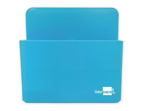 Cubilete portalapices Liderpapel azul claro opaco plastico magnetico 125x75x40 mm 163567, imagen 2 mini
