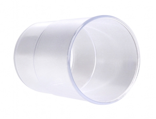 Cubilete portalapices Q-connect transparente plastico diametro 75 mm alto 100 mm KF17163, imagen 5 mini