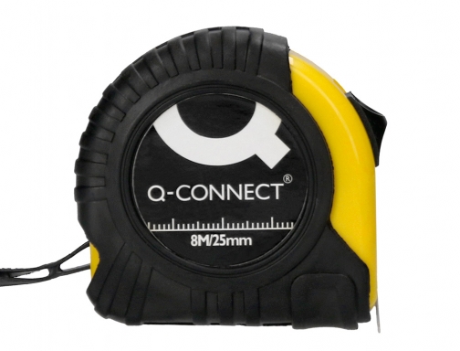 Flexometro Q-connect con freno material antichoque 25 mm de ancho longitud 8 KF17347, imagen 2 mini