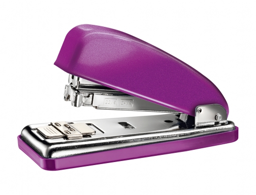 Grapadora Petrus 226 classic wow violeta metalizado capacidad 30 hojas en blister 626515, imagen 2 mini