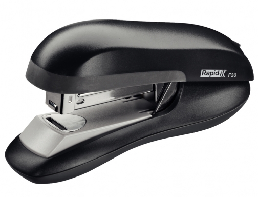 Grapadora Rapid f30 plastico abs color negro capacidad 30 hojas usa grapas 23256500, imagen 2 mini