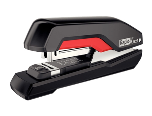 Grapadora Rapid s27 fullstrip plastico capacidad de grapado 30 hojas usa grapas 5000541, imagen 3 mini