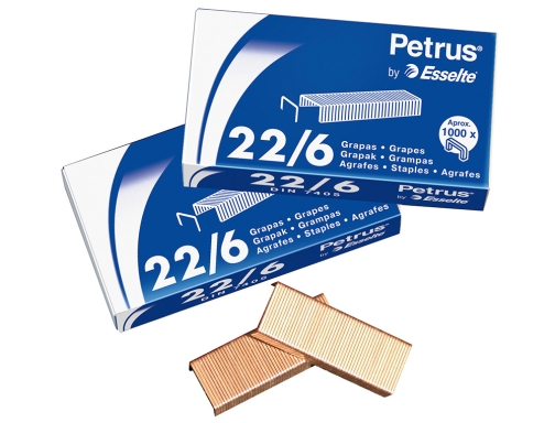 Grapas Petrus n 26 6 galvanizada caja de 1000 unidades 55711, imagen 2 mini