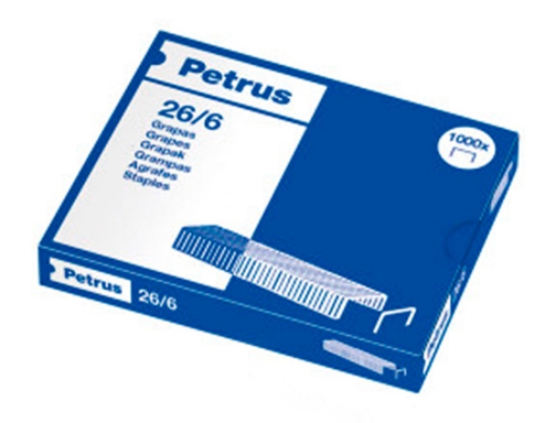 Grapas Petrus n 26 6 galvanizada caja de 1000 unidades 55711, imagen 3 mini