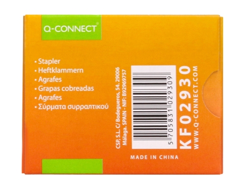Grapas Qconnect N 23 6 Cobreadas Caja De 1000 Unidades Kf02930, imagen 5 mini