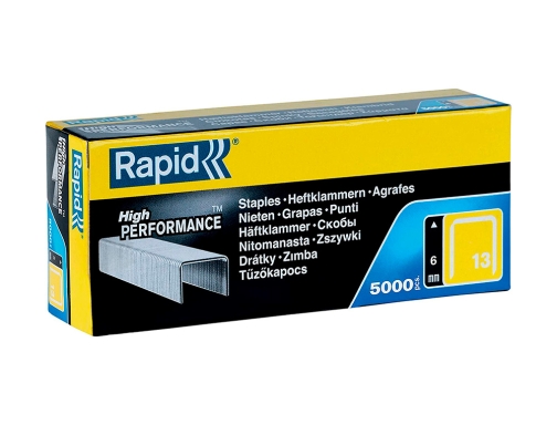 Grapas Rapid 13 6 mm galvanizada caja de 5000 unidades 11830700, imagen 3 mini