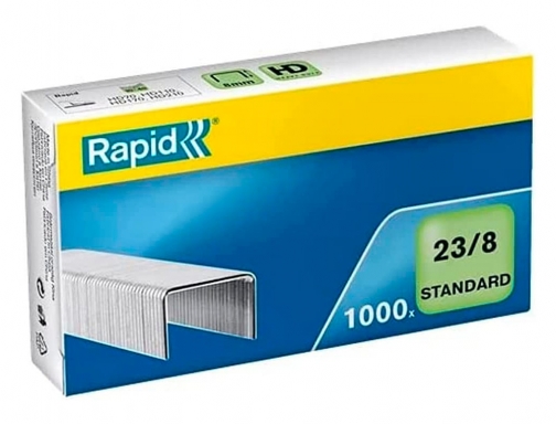 Grapas Rapid 23 8 mm galvanizada caja de 1000 unidades 24869200, imagen 2 mini