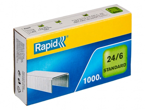 Grapas Rapid 24 6 mm galvanizada caja de 1000 unidades 24855600, imagen 2 mini