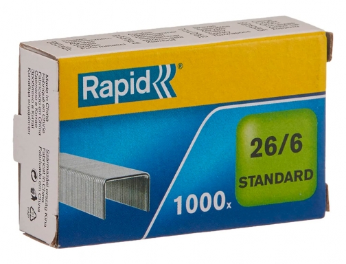Grapas Rapid 26 6 mm galvanizada caja de 1000 unidades 24861300, imagen 2 mini