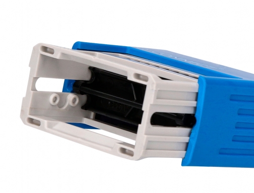 Sello entintado automatico Q-connect contabilizado almohadilla 14x38 mm color azul KF03673, imagen 5 mini